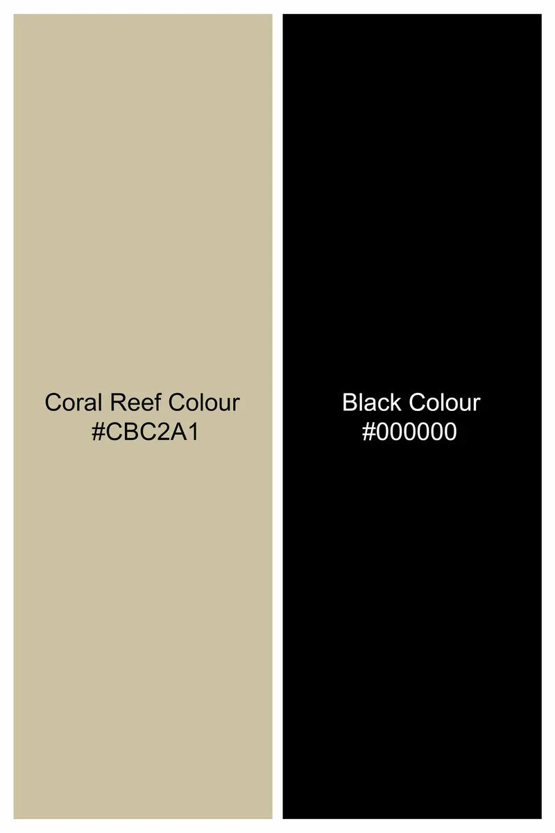 Coral Reef Brown Dobby Textured Premium Giza Cotton Shirt 5