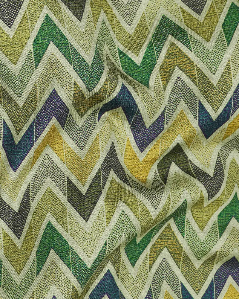 Coral Reef Green Multicolour Zig Zag Printed Super Soft Premium Cotton Shirt 2