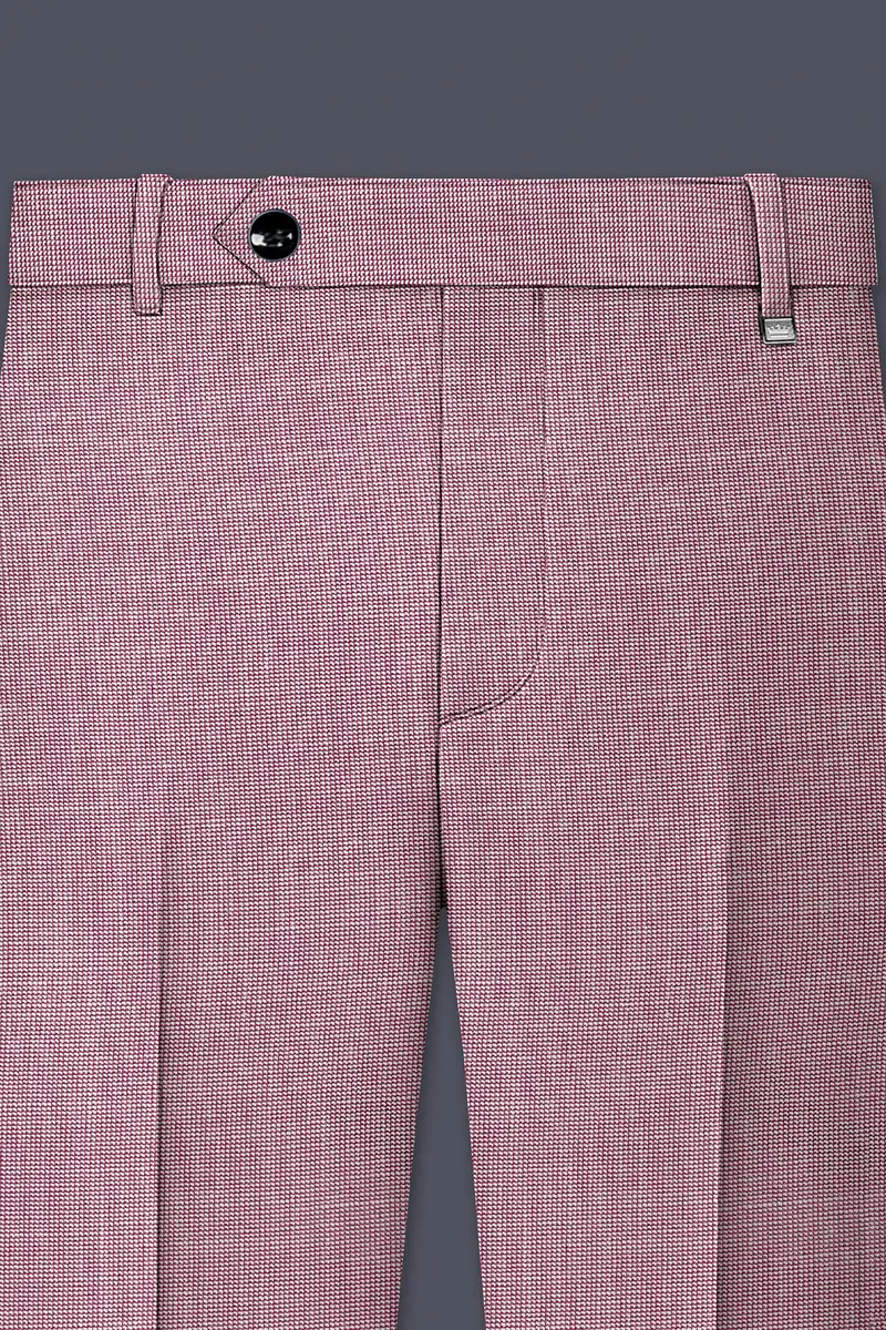 Coral Tree Red Textured Pant 4