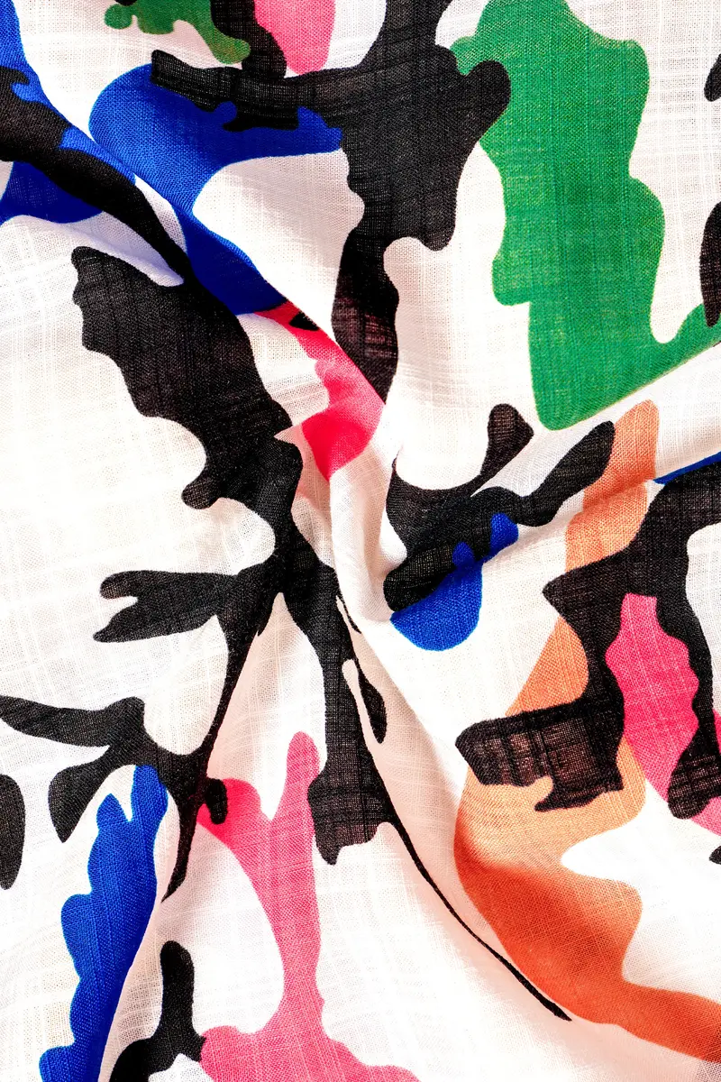Coralfusion-Black & White With Light Coral Pink Funky Printed Lightweight Premium Cotton Multicolor Casual Shirt 3