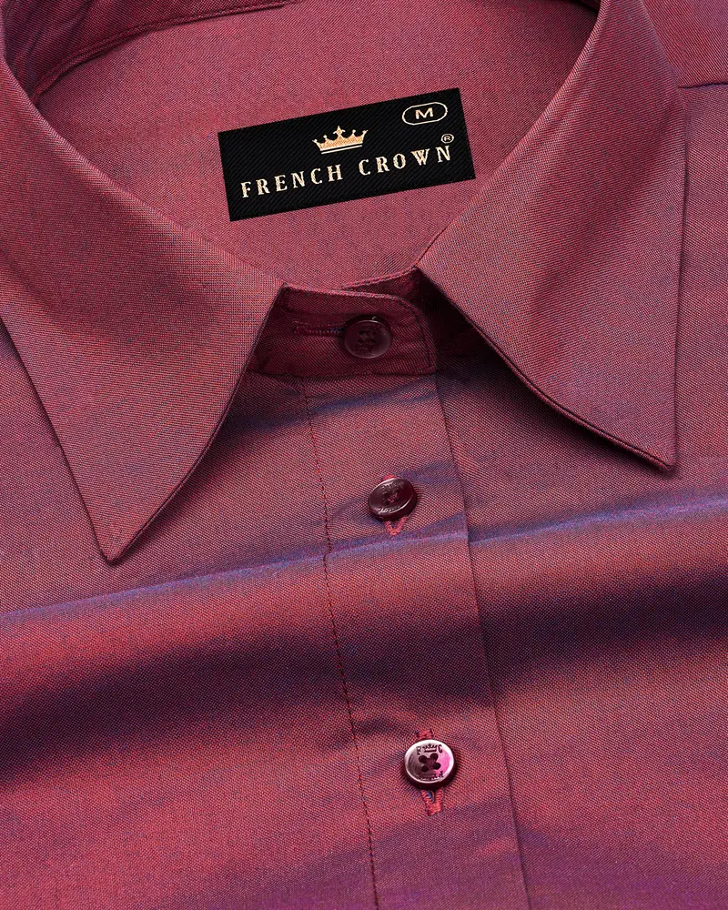 Cordovan Maroon Premium Cotton Shirt 4