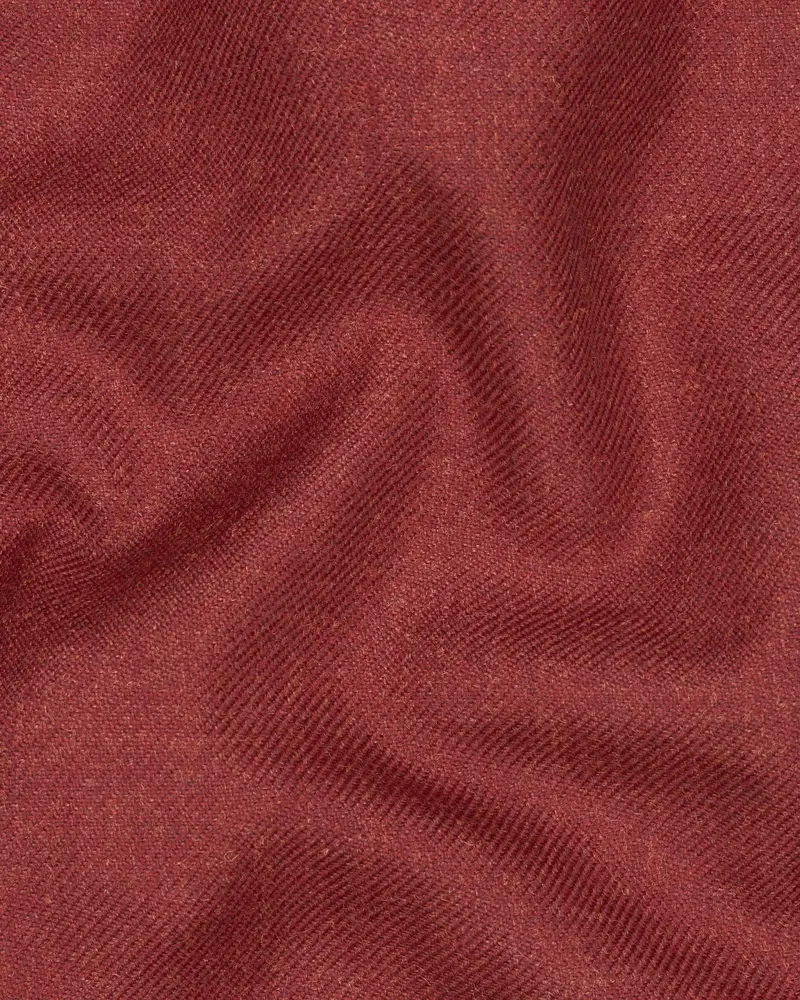 Cordovan Red Wool Rich Designer Waistcoat 3