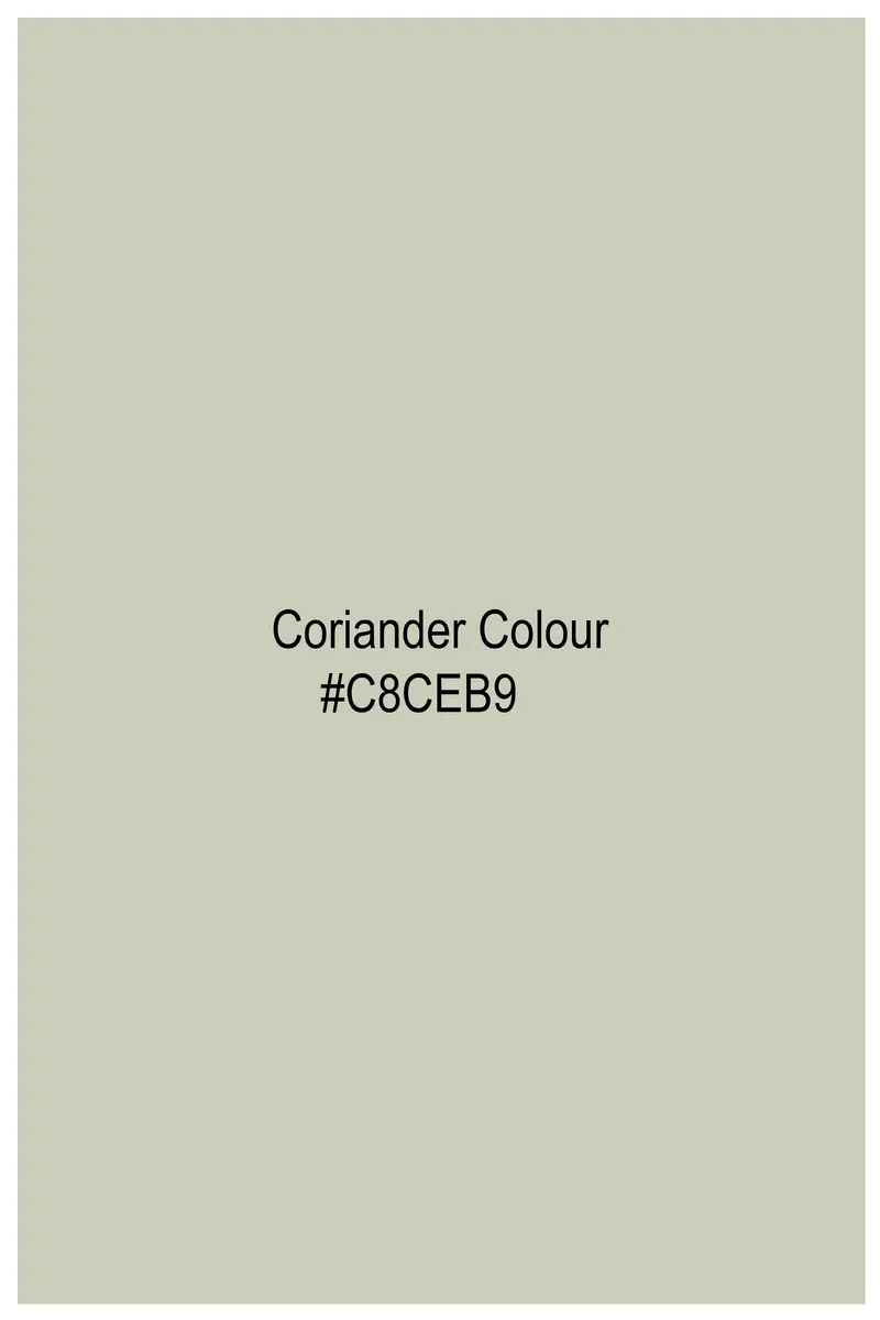 Coriander Green Subtle Sheen Super Soft Premium Cotton Kurta Set 8