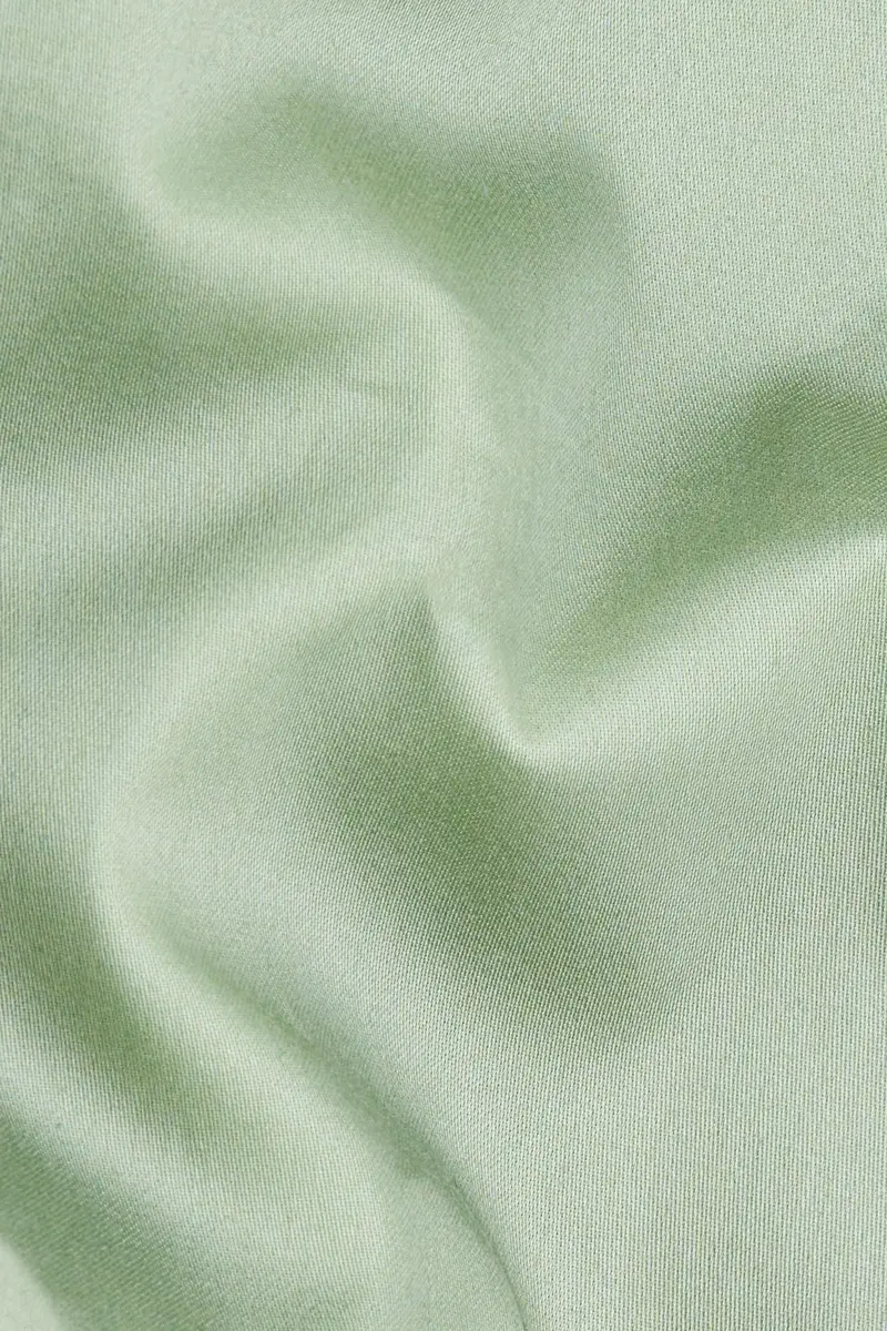Coriander Green Subtle Sheen Super Soft Premium Cotton Pathani Kurta 3
