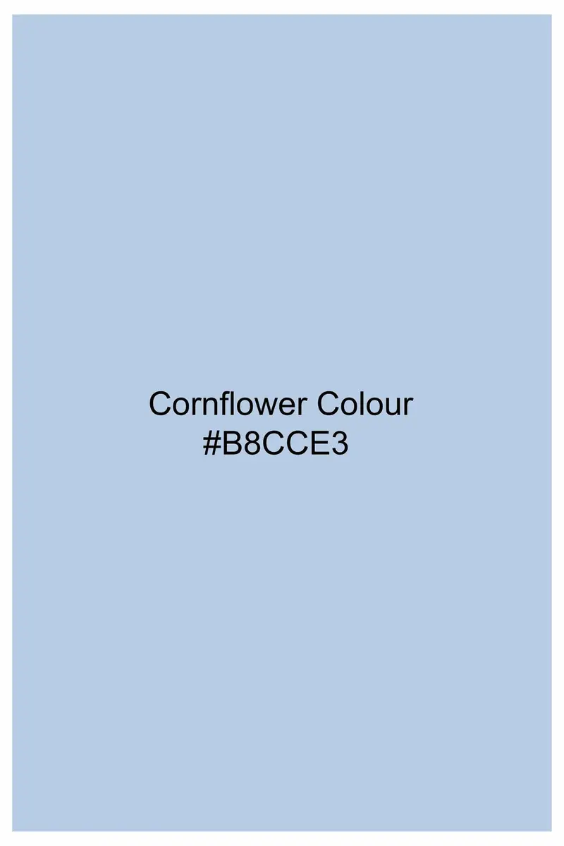 Cornflower Blue Super Soft Premium Cotton Button Down Shirt 5