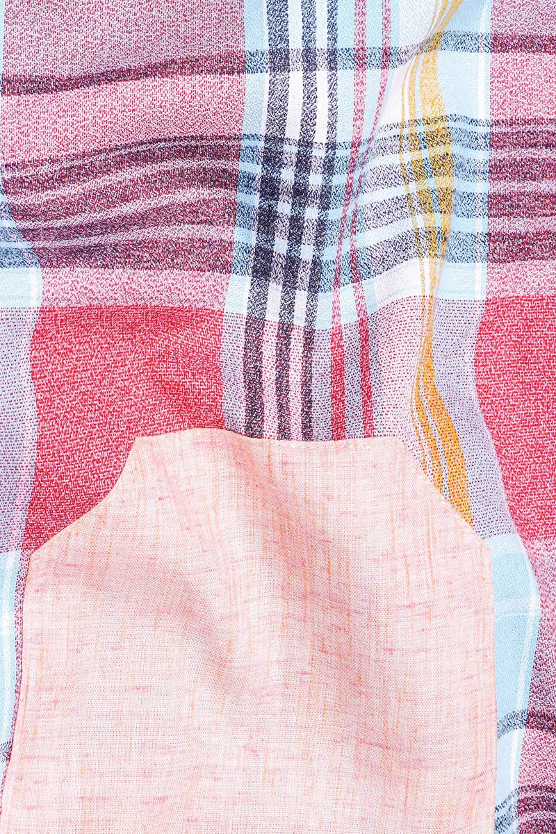 Cosmos Pink And Froly Pink Dobby Textured Premium Giza Cotton Designer Shirt 3