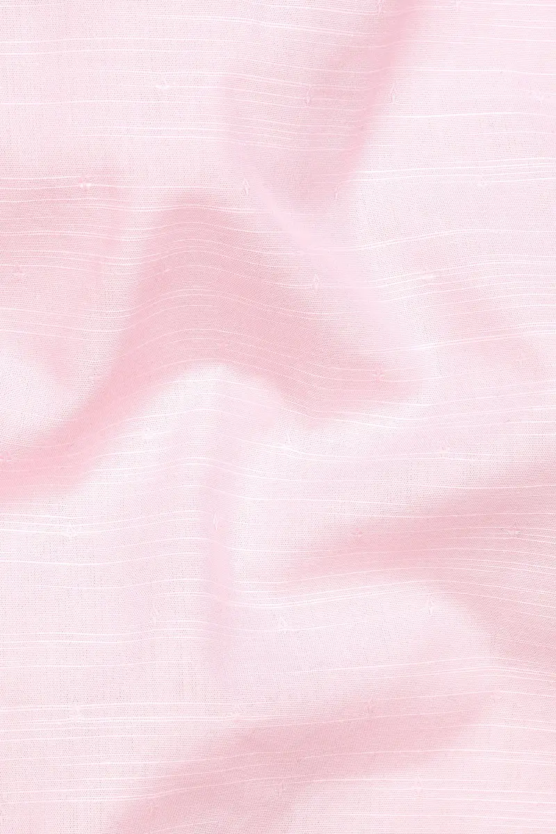 Cosmos Pink Dobby Textured Giza Cotton Shorts 3