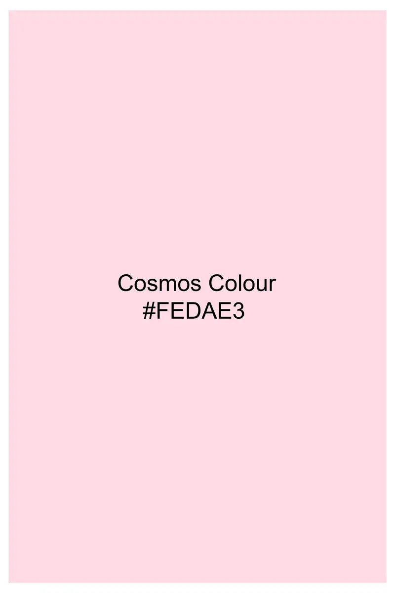 Cosmos Pink Dobby Textured Giza Cotton Shorts 7