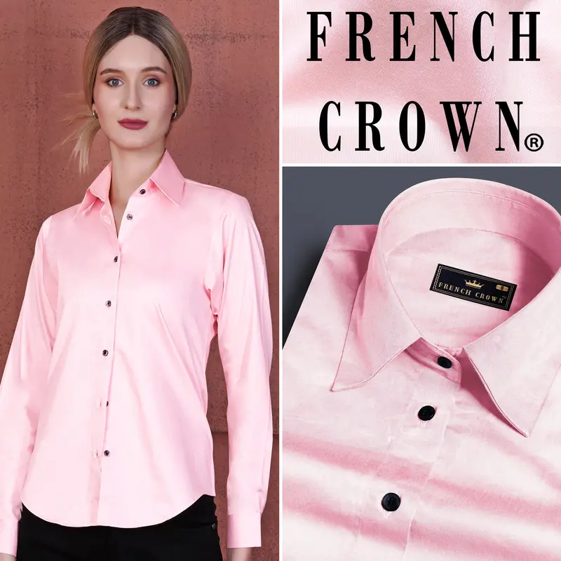 Cosmos Pink Premium Cotton Shirt 1