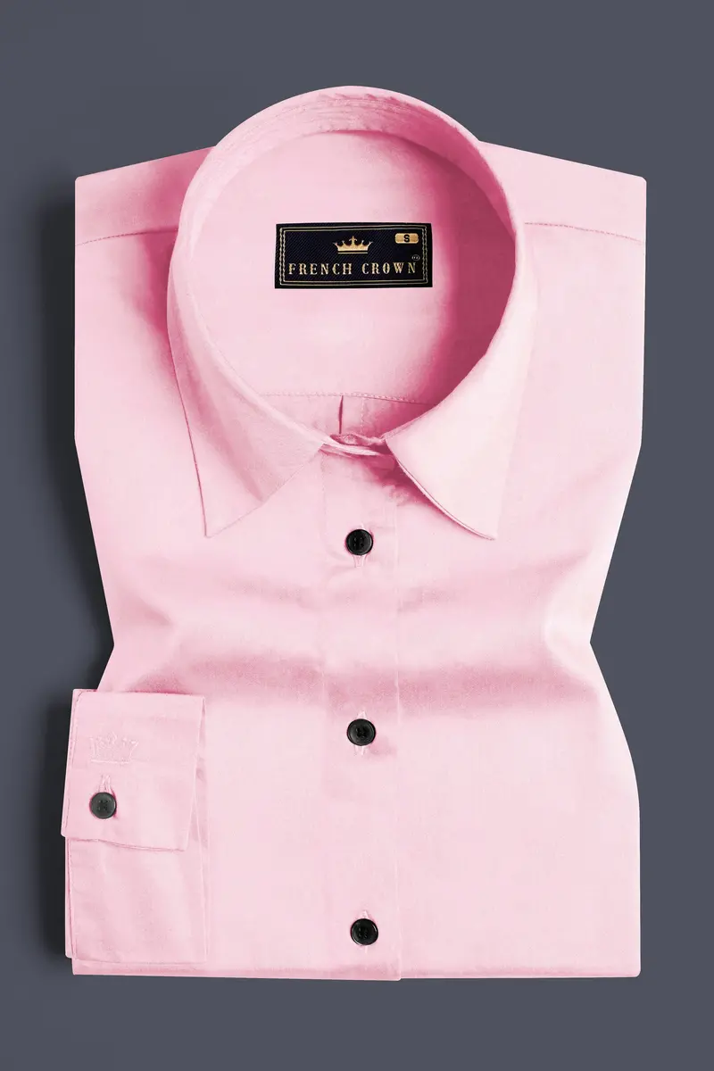Cosmos Pink Premium Cotton Shirt 5