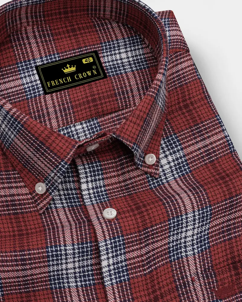 Crail Twill Plaid Premium Cotton Shirt 1