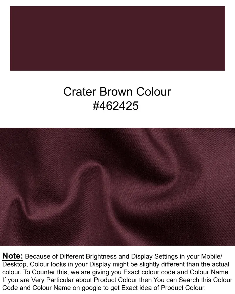 Crater Brown Premium Cotton Shirt 8