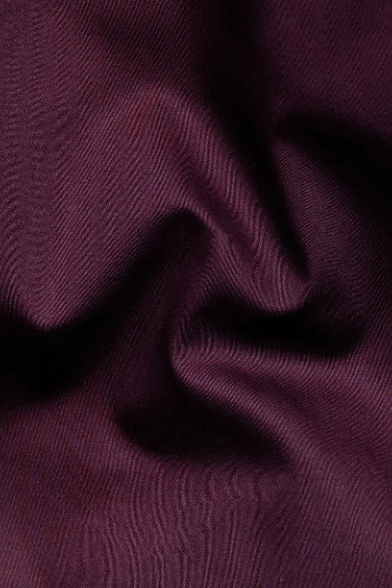Crater Maroon Premium Cotton Shirt 3