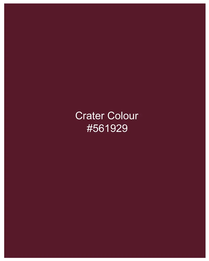 Crater Maroon Subtle Sheen Super Soft Premium Cotton Shirt 9