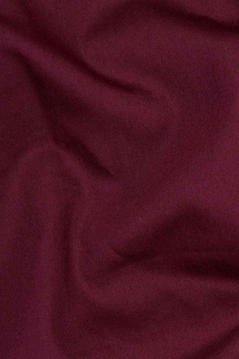 Crater Wine Subtle Sheen Super Soft Premium Cotton Kurta Set 3