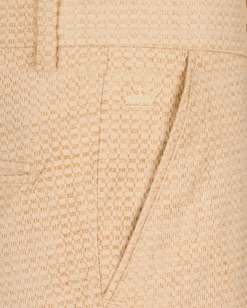 Cream Velvet Textured Premium Cotton Pant 6