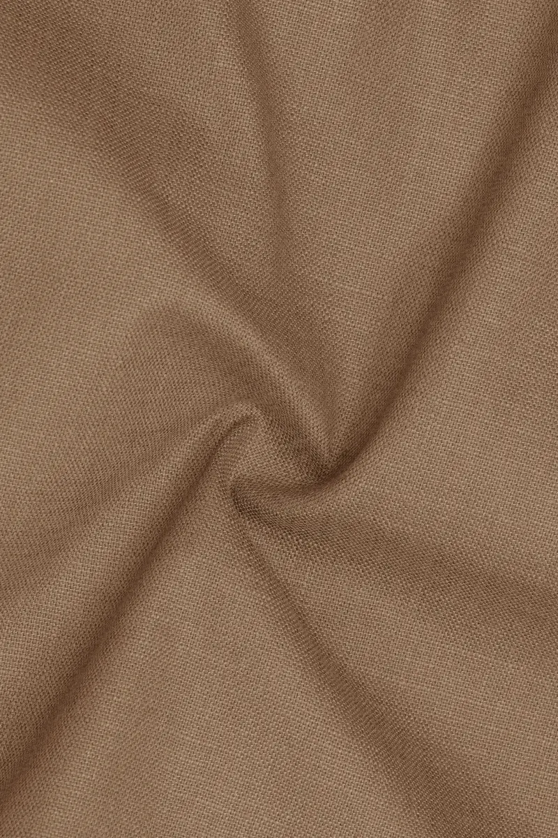 Cremont-Mocha Brown Luxurious Linen Stretchable Waistcoat 3