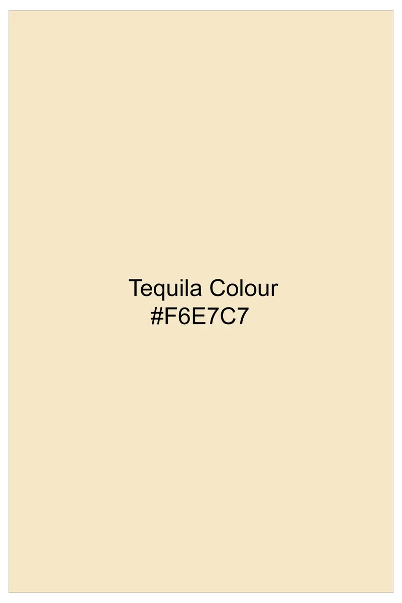 Crevano-Tequila Cream Luxurious Linen Single Breasted Sports Suit 16