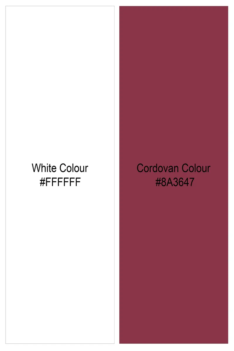 Crimson-Bright White With Cordovan Maroon Floral Printed Lightweight Premium Cotton Casual Shirt 9
