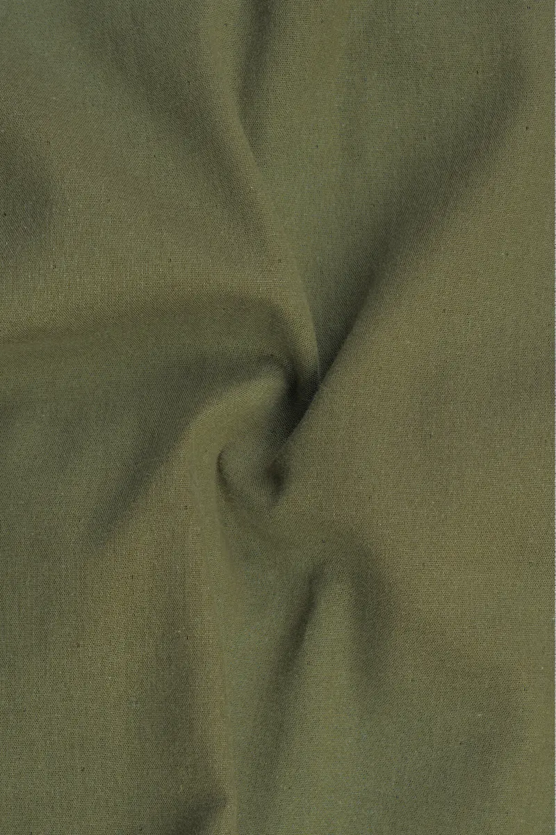 Crocodile Green And Ebony Blue Solid Premium Giza Cotton Reversible Shirt 4