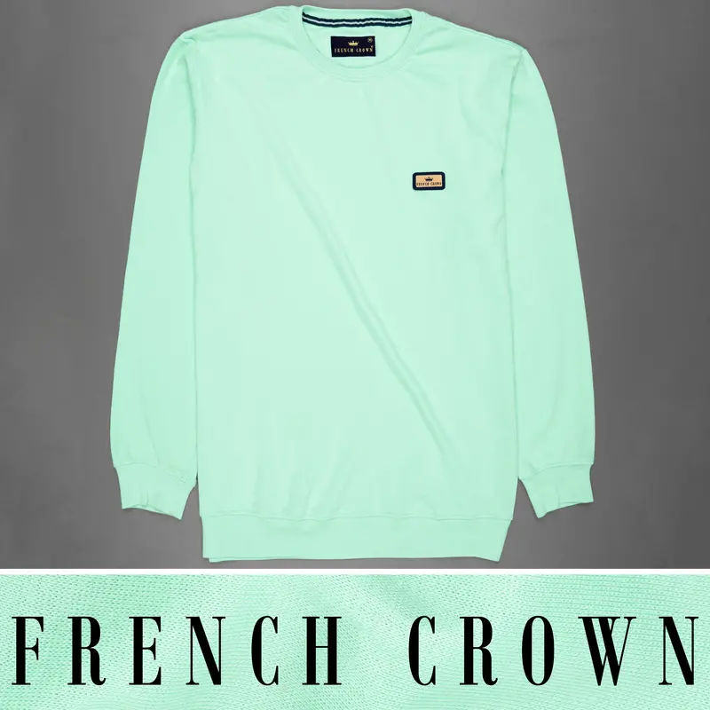 Cruise Blue Full Sleeve Premium Cotton Jersey Sweatshirt 1
