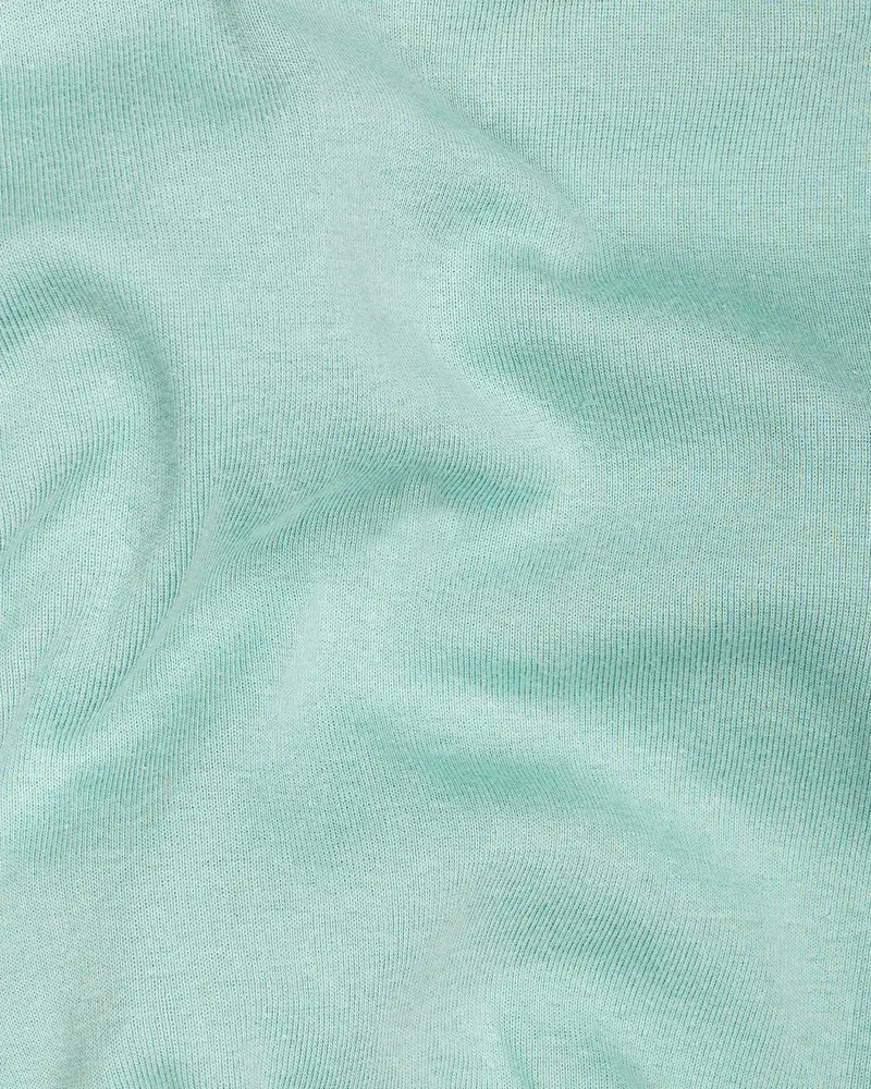 Cyan Opaque Mercerised Pique Premium Cotton Polo 3