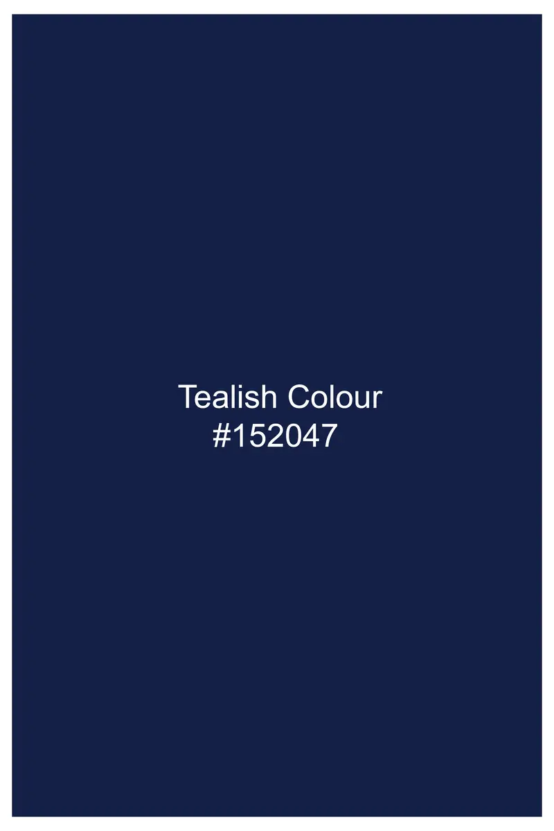 Cyanor-Tealish Blue Printed Subtle Sheen Super Soft Premium Cotton Dress Shirt 7