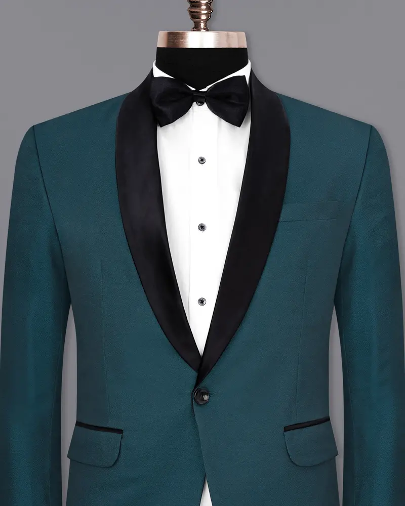 Cyprus Green Designer Tuxedo Blazer 2