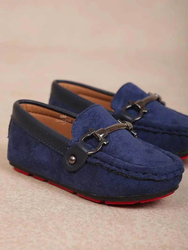 Dark Blue Casual Loafers For Boys 4