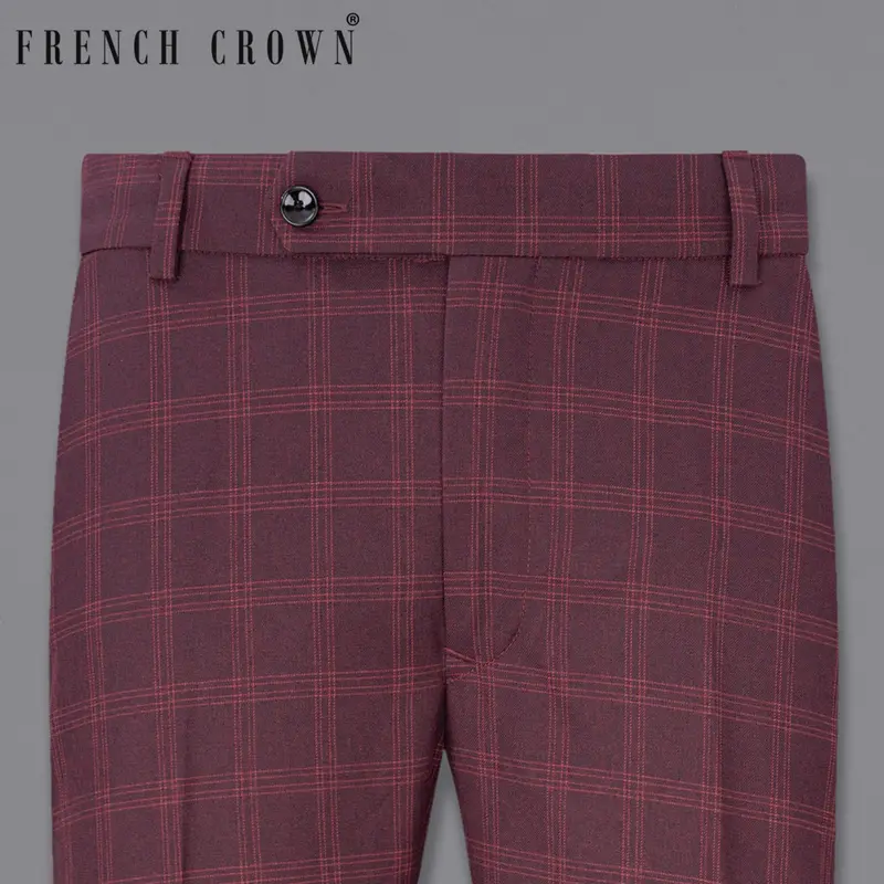 Dark Byzantium Plaid Pant 1