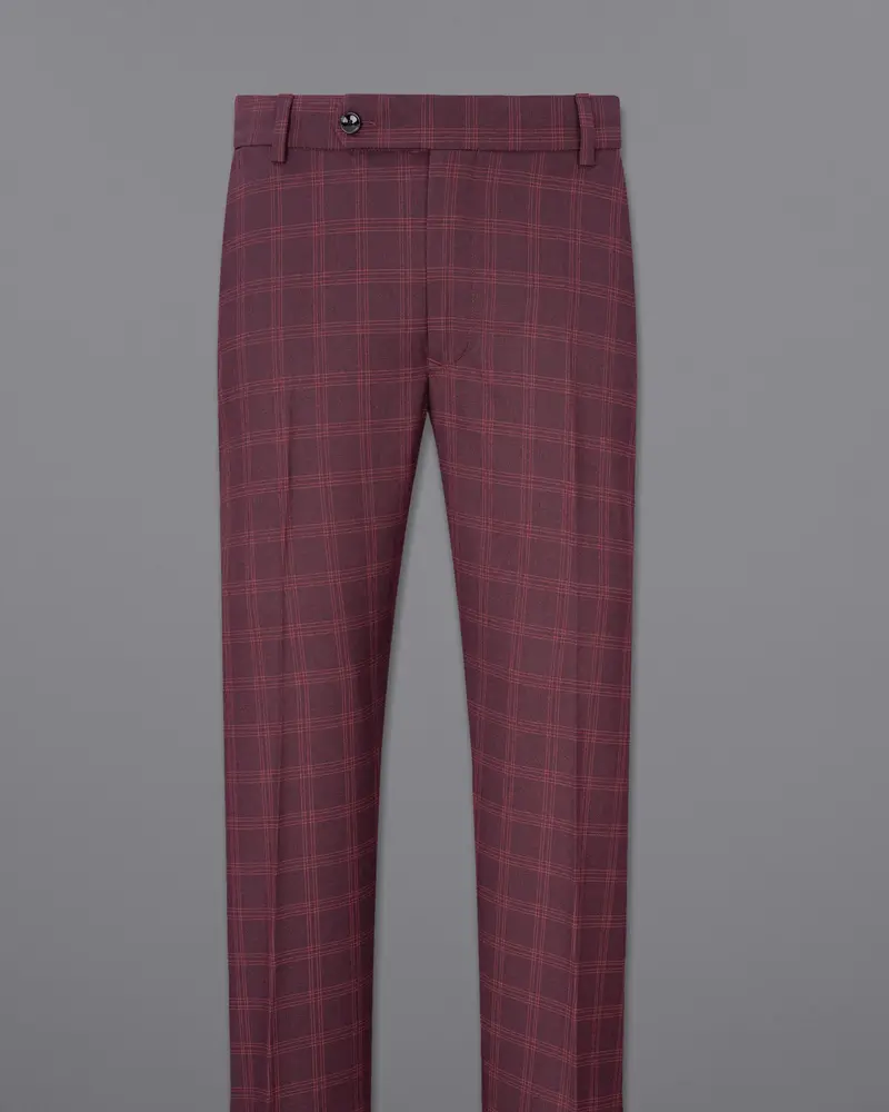 Dark Byzantium Plaid Pant 4