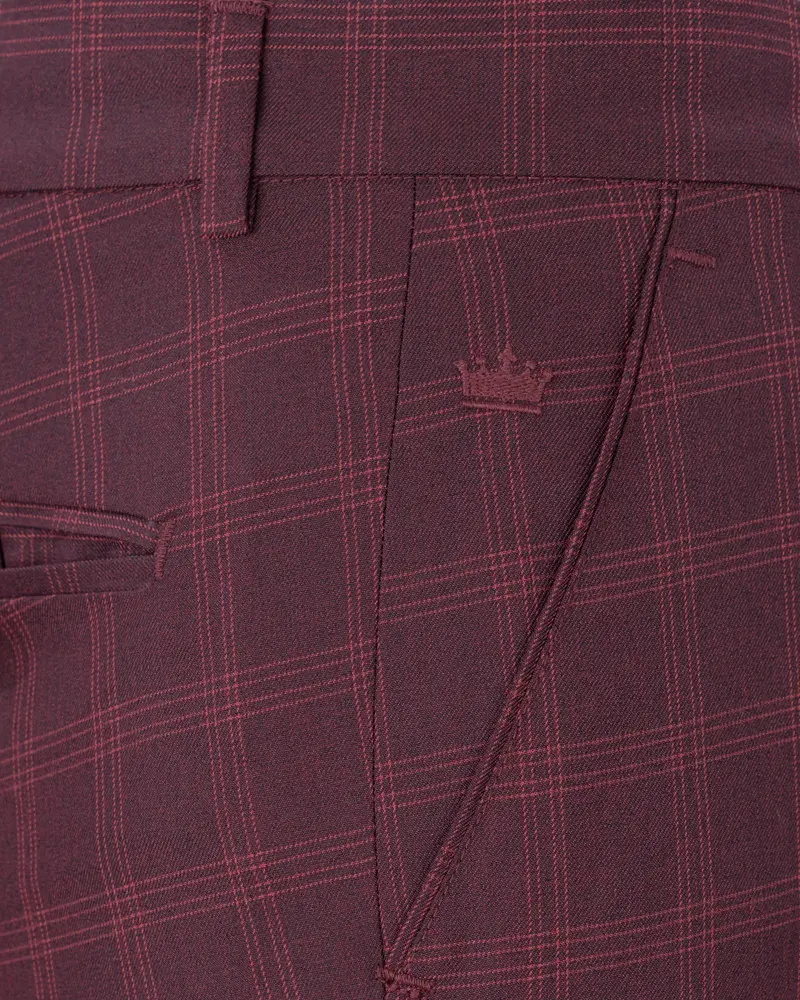 Dark Byzantium Plaid Pant 5