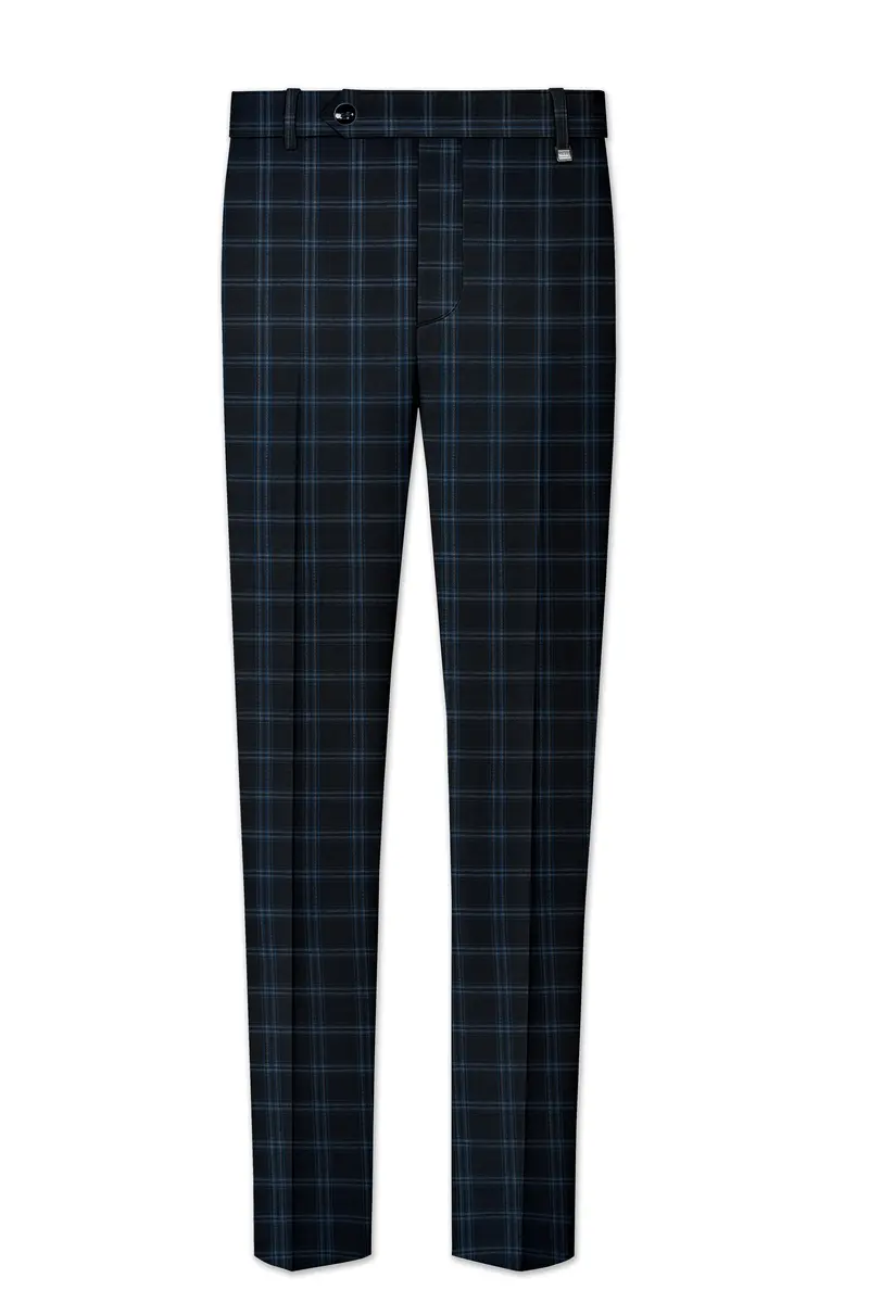 Dark Gray Windowpane Woolrich Pant 2