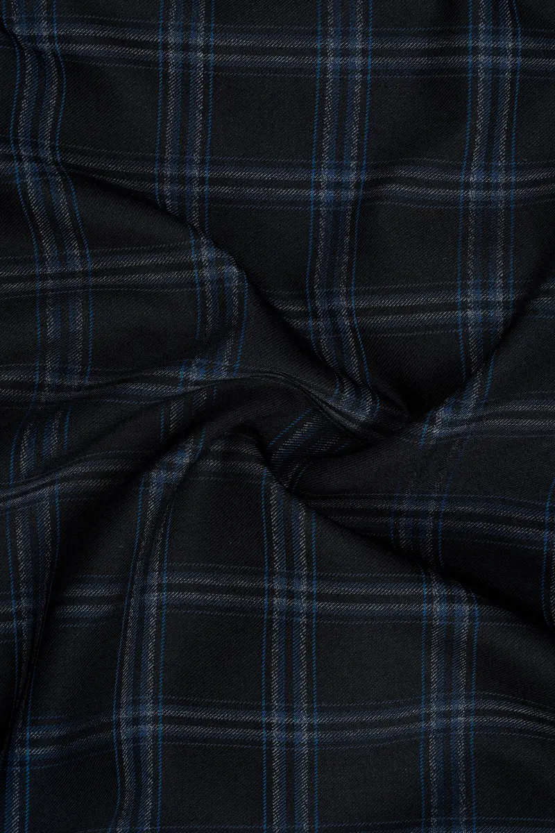 Dark Gray Windowpane Woolrich Pant 3