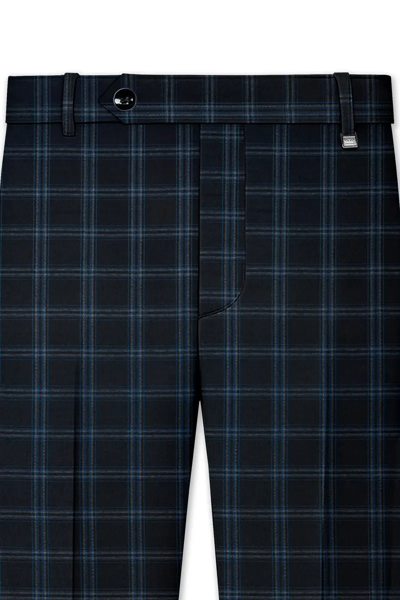 Dark Gray Windowpane Woolrich Pant 4