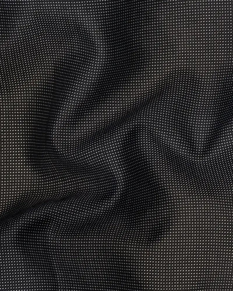 Dark Grey Dots Textured Waistcoat 3