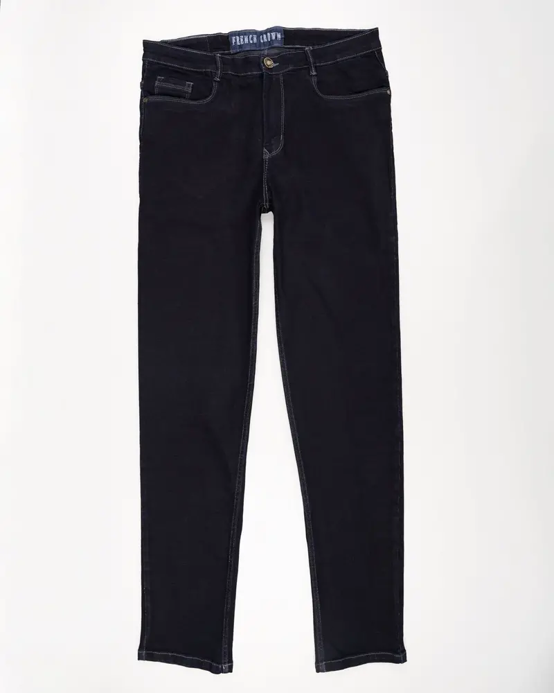 Dark Wash Space Blue Slim Fit Mid-Rise Clean Look Stretchable Denim 2