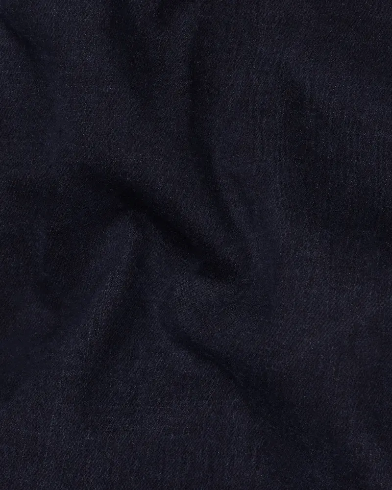 Dark Wash Space Blue Slim Fit Mid-Rise Clean Look Stretchable Denim 3