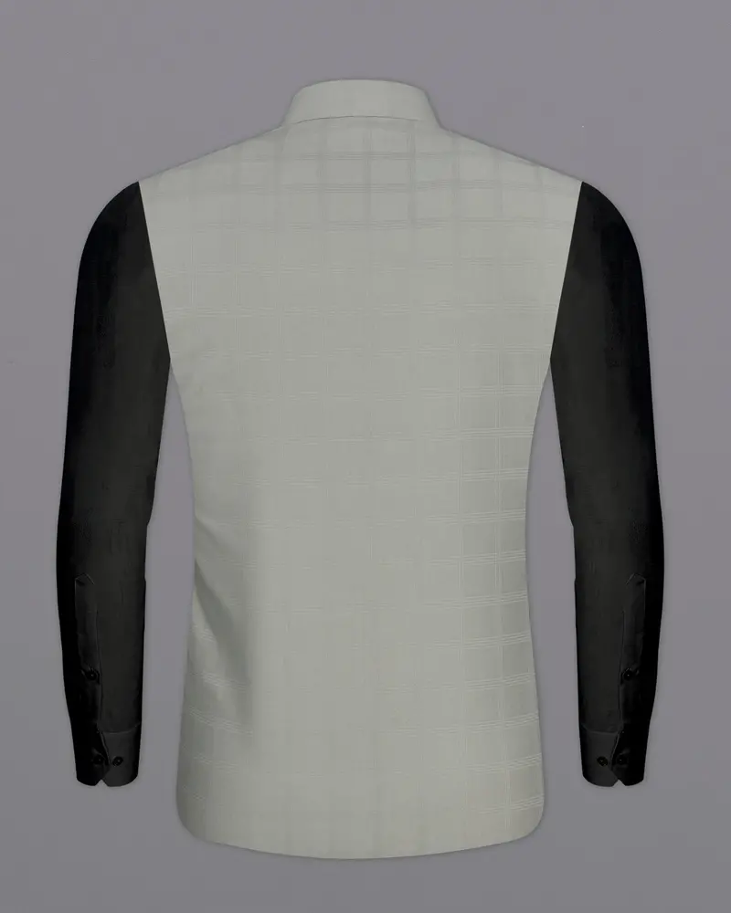 Dawn Gray Plaid Nehru Jacket 6