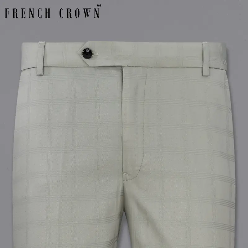 Dawn Gray Plaid  Pant 1