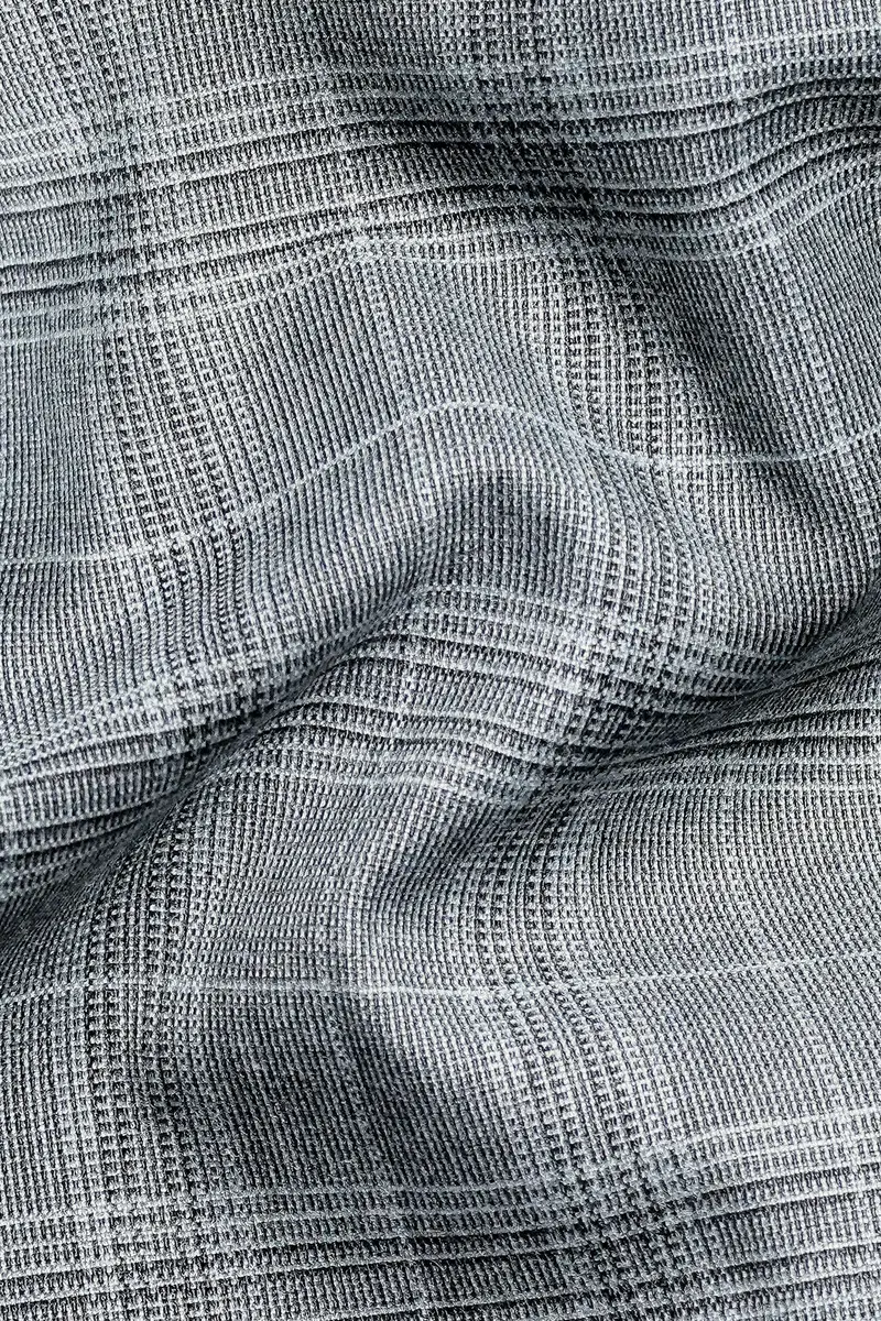 Dawn Gray Plaid Wool Rich Waistcoat 3