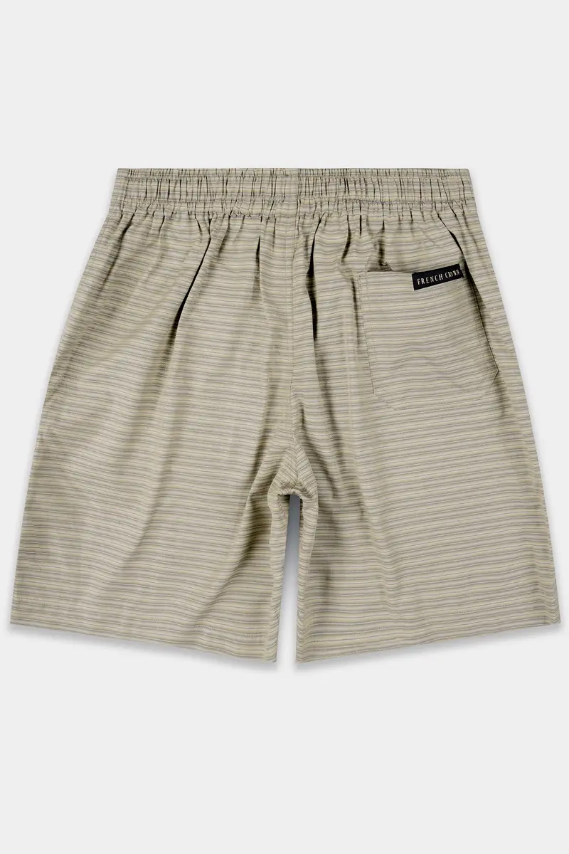 Dawn Lridium Brown Stripes Super Soft Premium Cotton Short 5