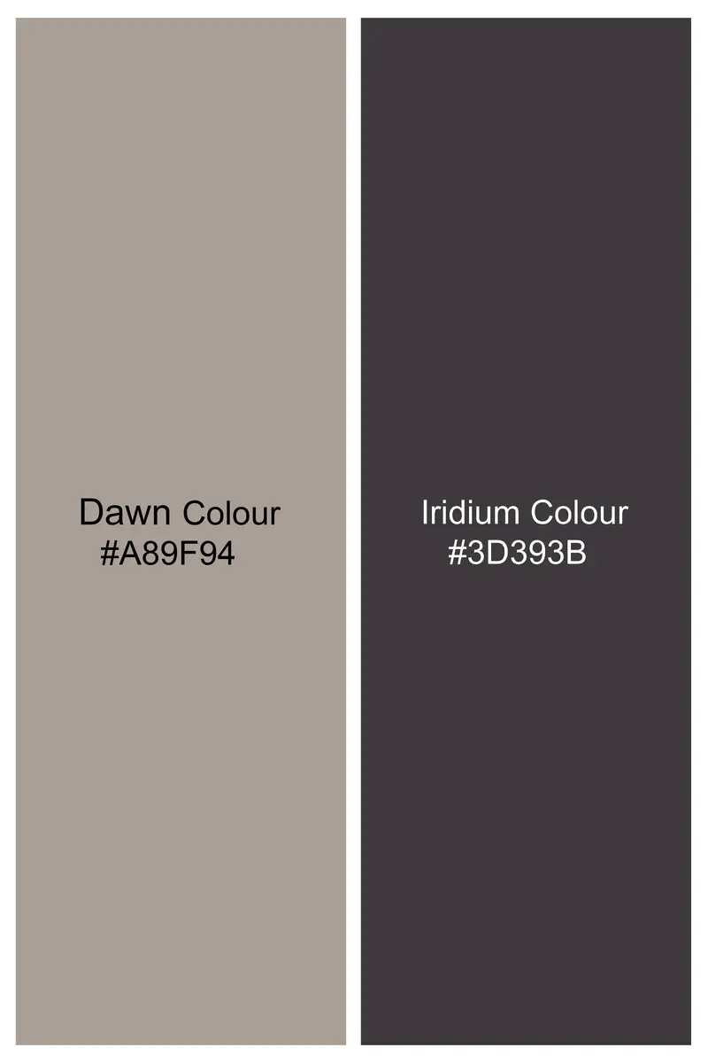 Dawn Lridium Brown Stripes Super Soft Premium Cotton Short 7