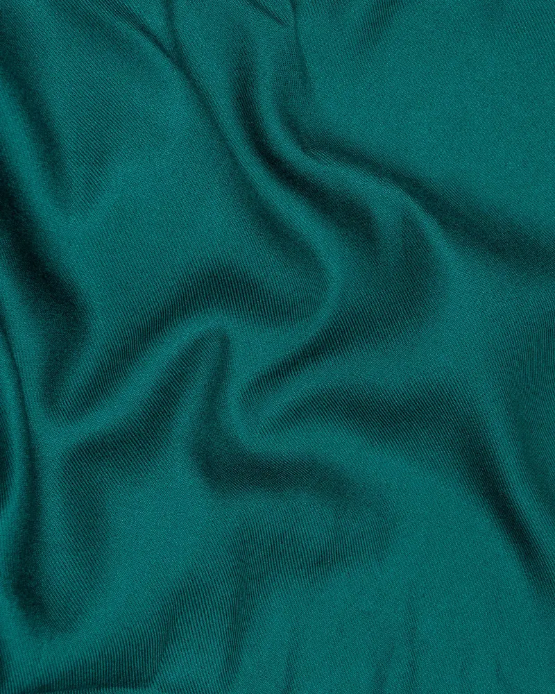 Deep Sea Green Premium Tencel Kurta Shirt 3