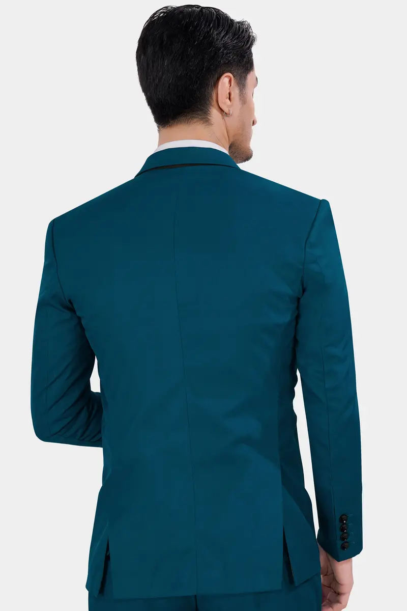Dell Blue Wool Rich Designer Blazer 5