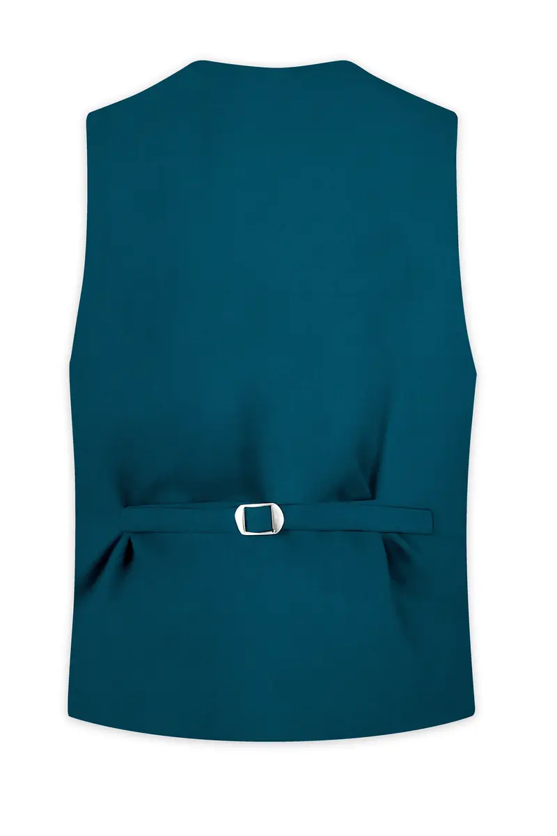 Dell Blue Wool Rich Waistcoat 4