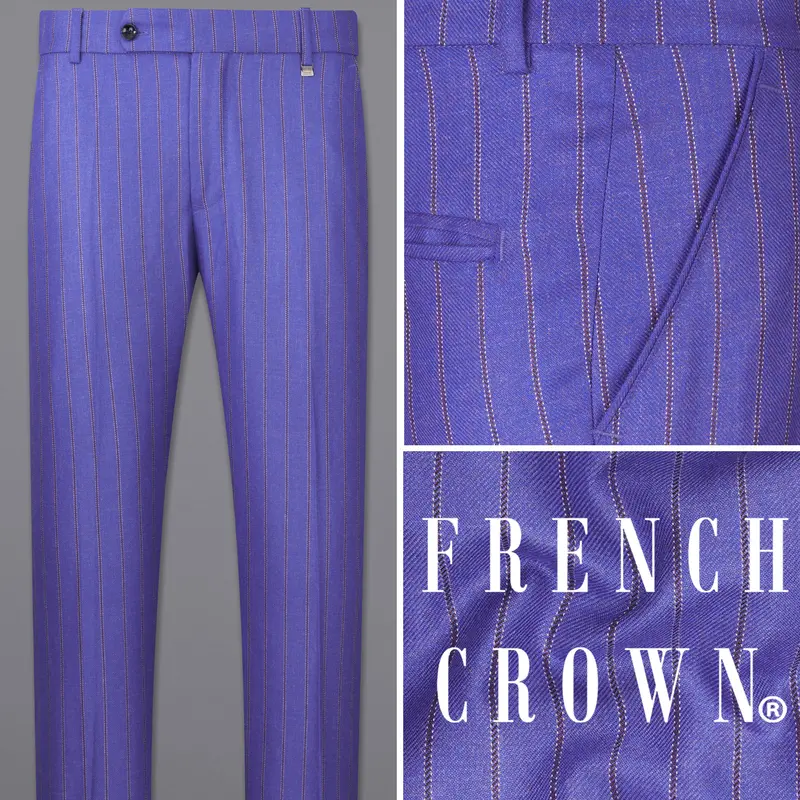 Deluge Blue Striped Pant 1
