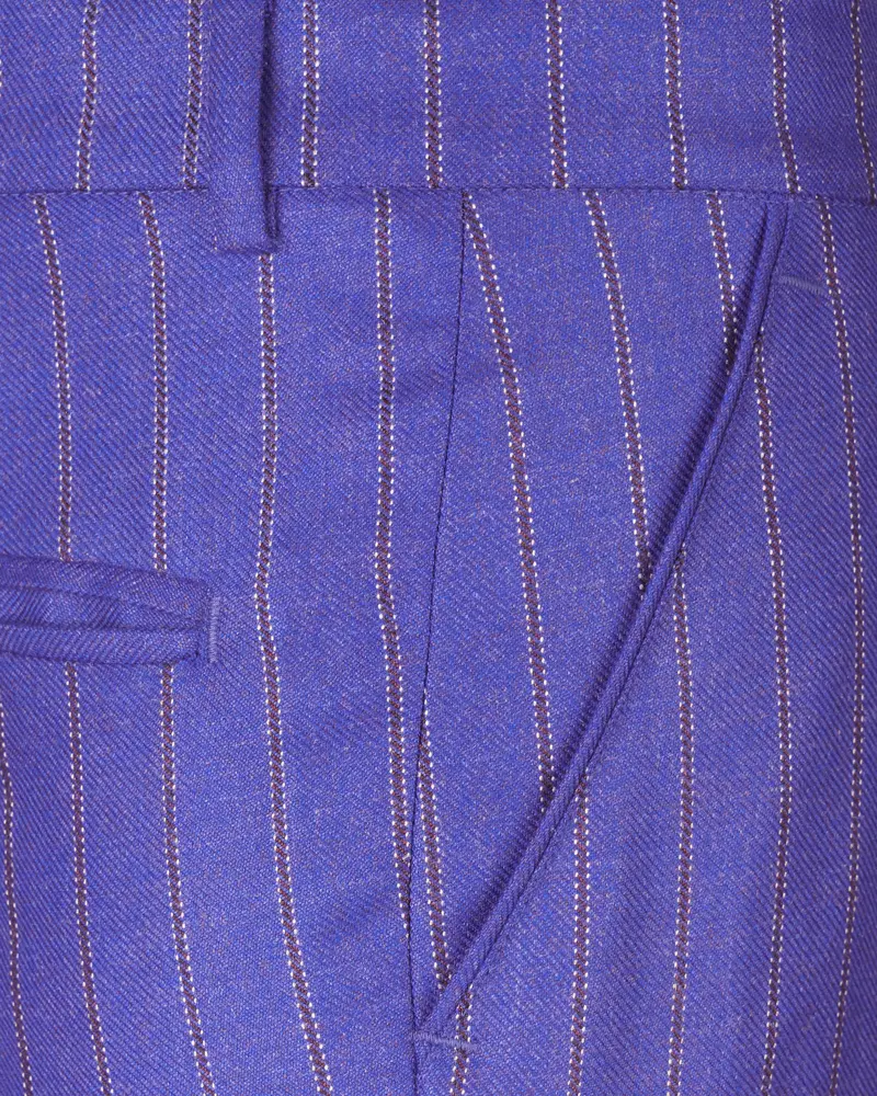 Deluge Blue Striped Pant 5