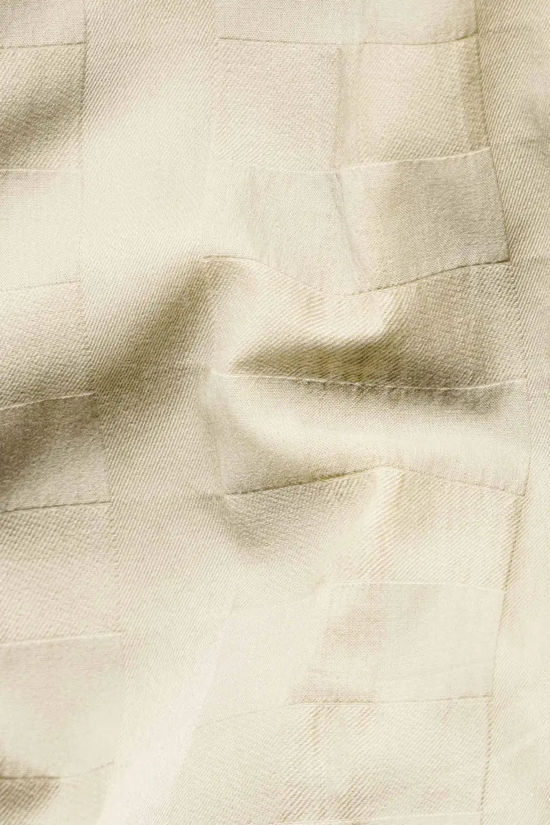 Desert Brown Dobby Textured Premium Giza Cotton Shirt 2