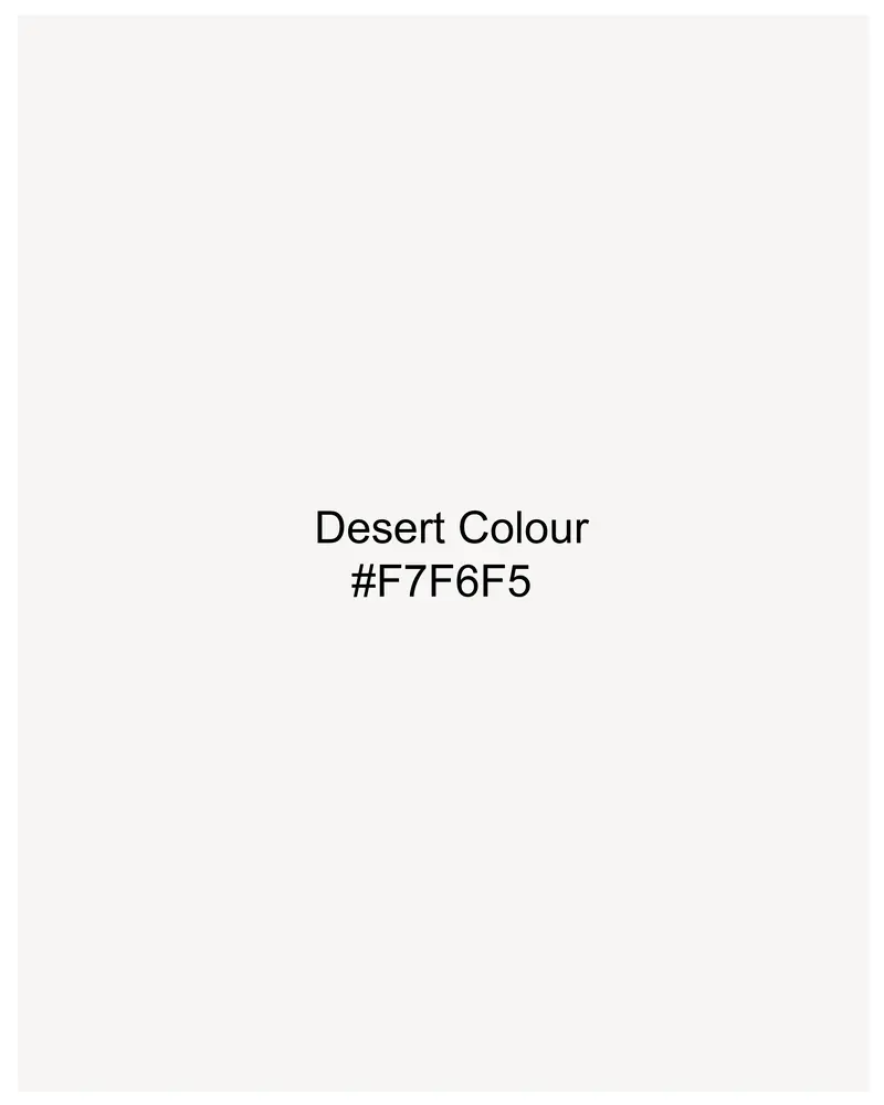 Desert Cream Subtle Striped Seersucker Designer Shirt 9